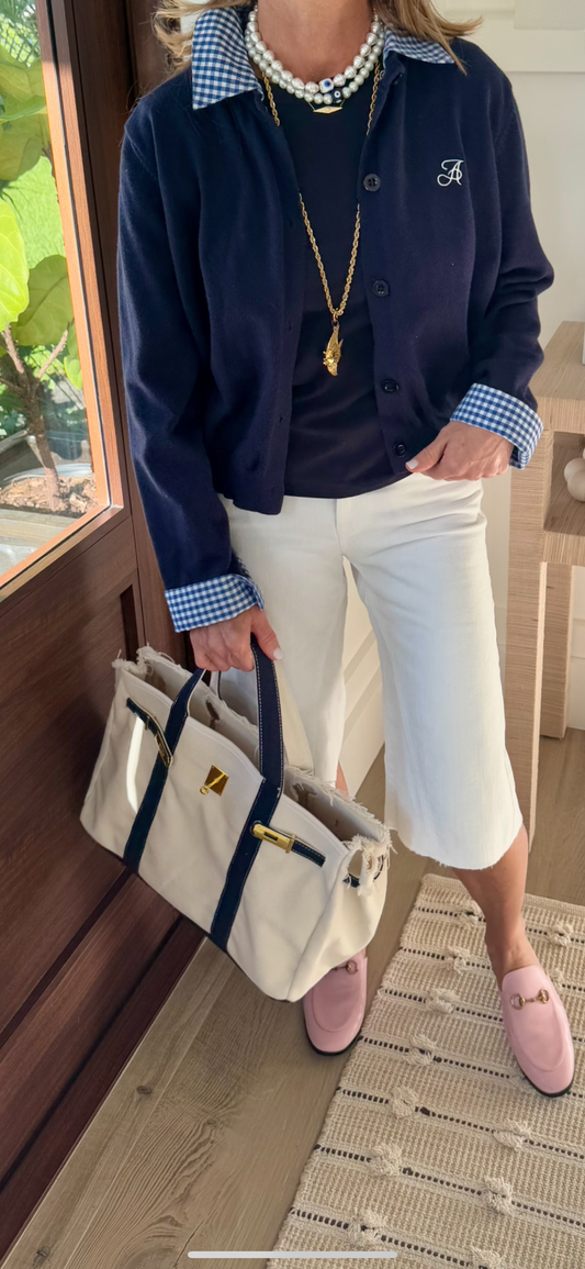 The Navy Urban Birkin Tote