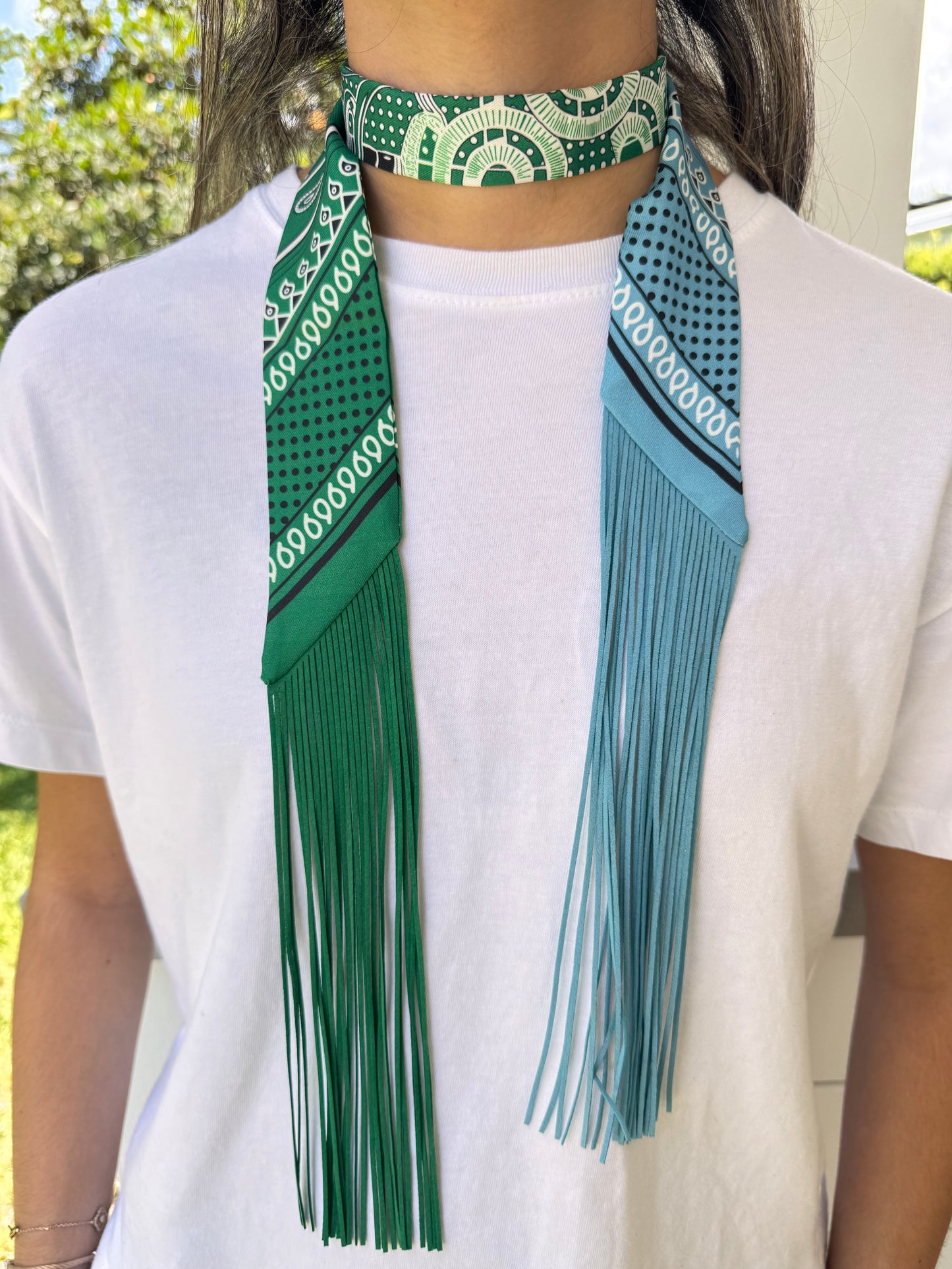 The Fabulous Fringe Twilly Scarf