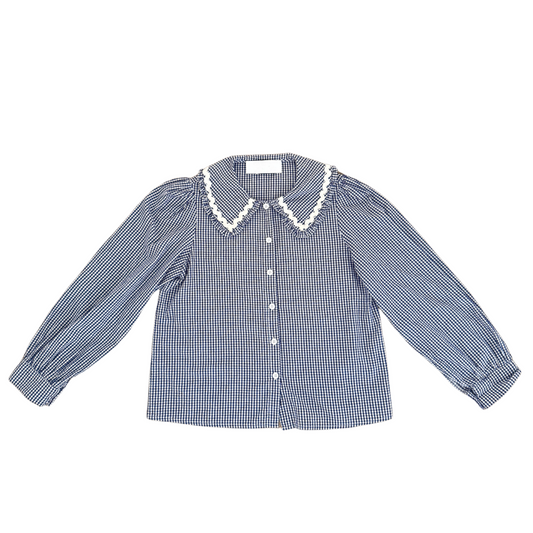 Peter Pan Collar Button-Down Shirt