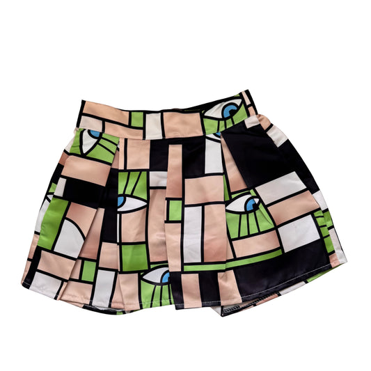 The Green Silky Eye Skort