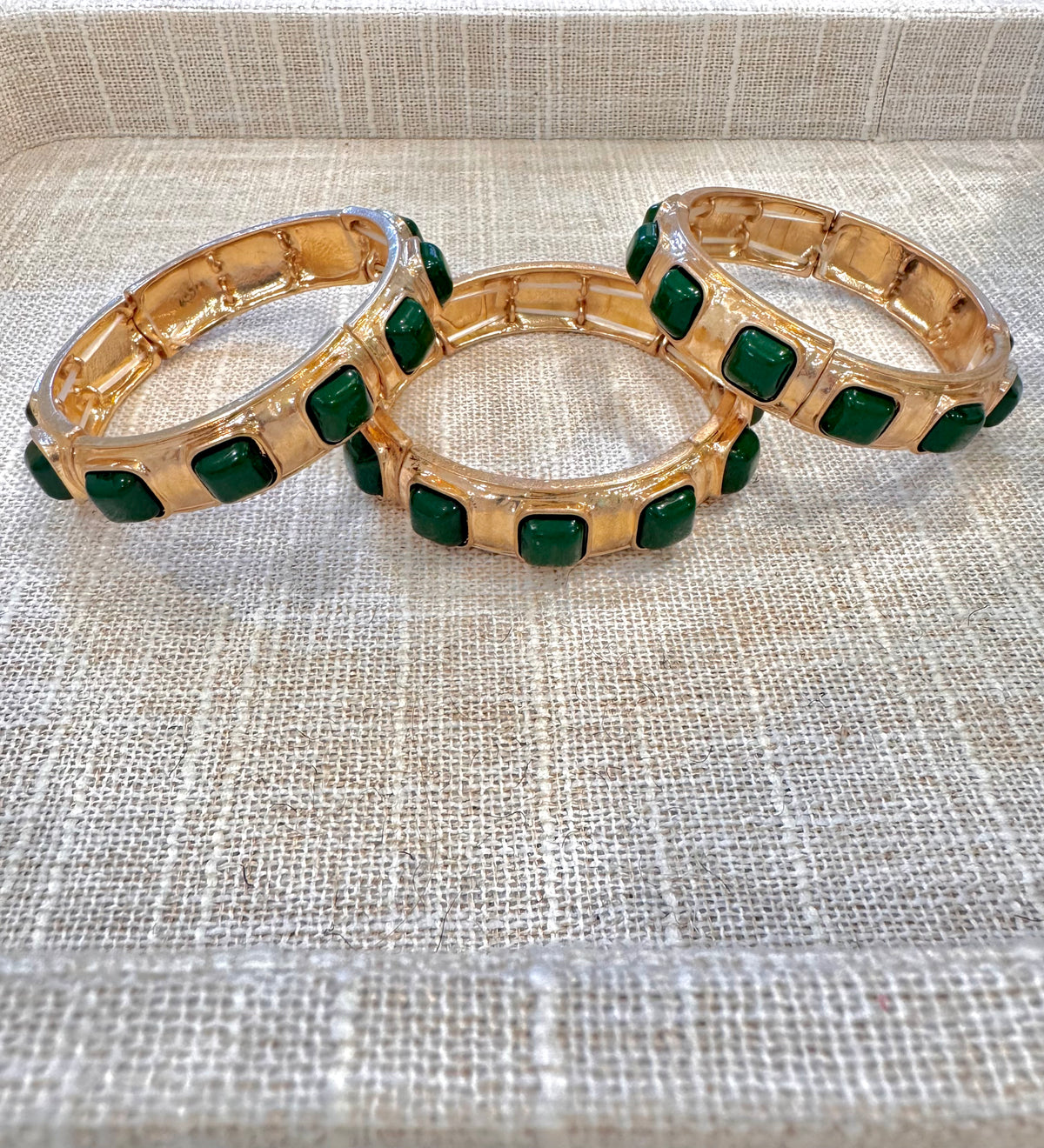 The Moss gem bangle