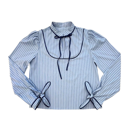 The Azure Whisper Blouse