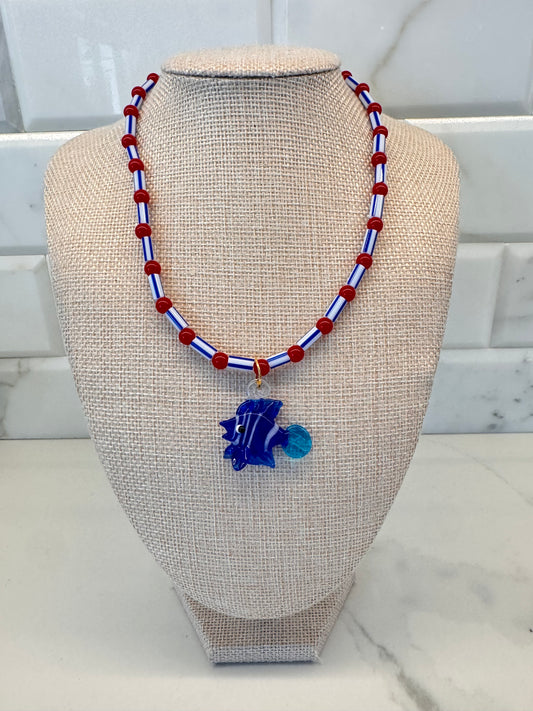 The Glass Clown Fish Necklace
