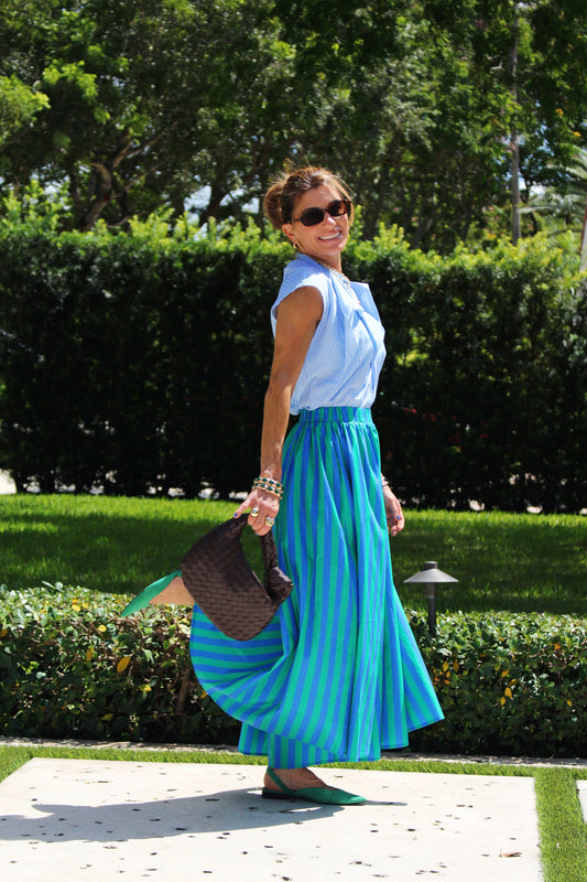 The Tidal Stripe Palazzo Pants