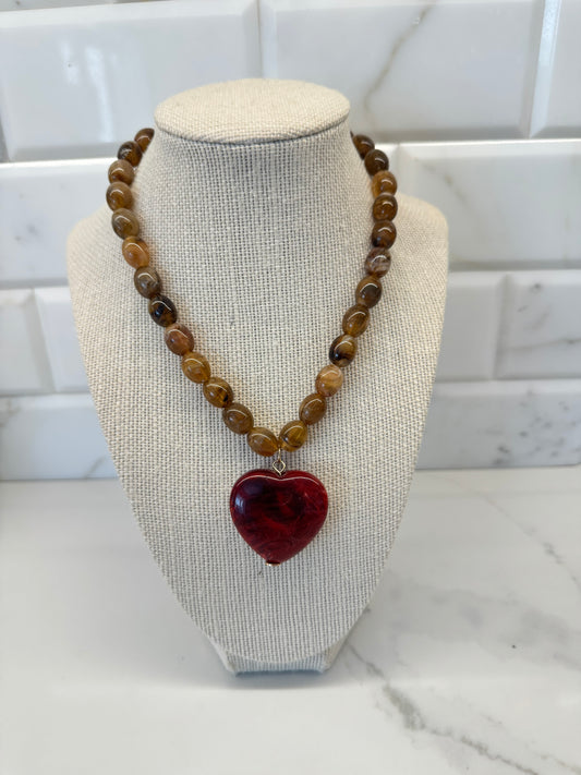 The Opal Heart Drift Necklace