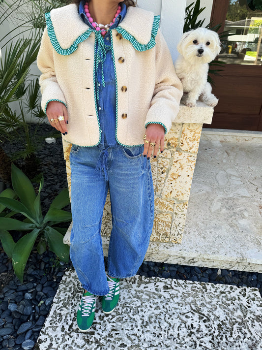 The Green Cottage Sherpa Coat