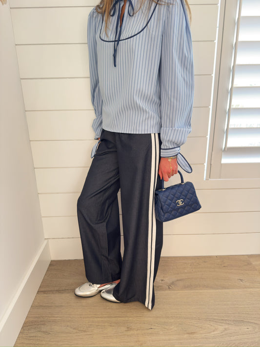 The Denim Track Luxe Trouser