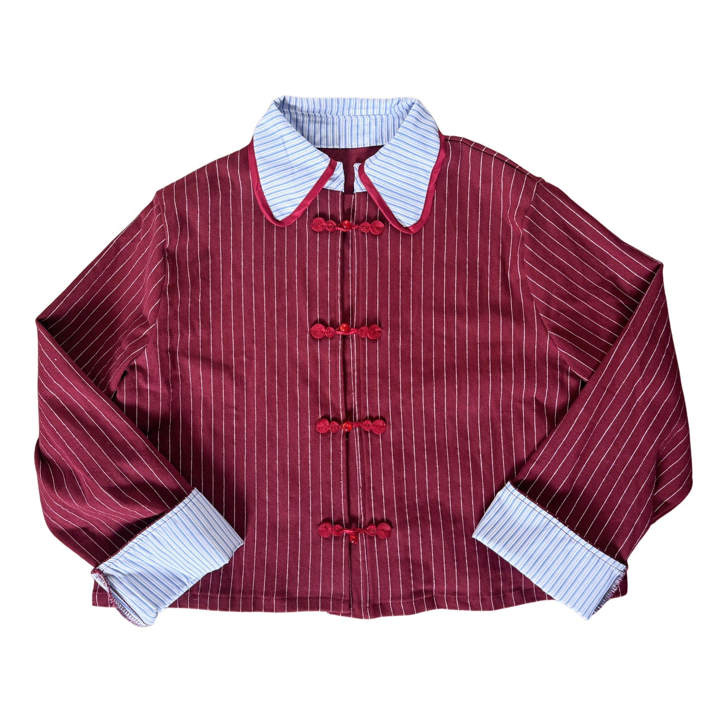 Pinstripe Jacket Frog Buttondown