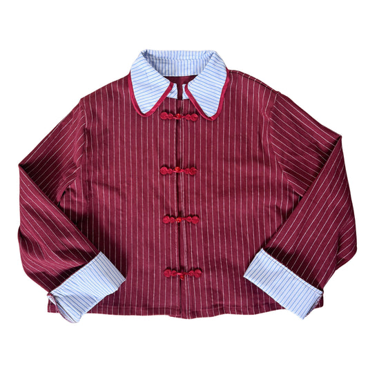 Pinstripe Jacket Frog Buttondown