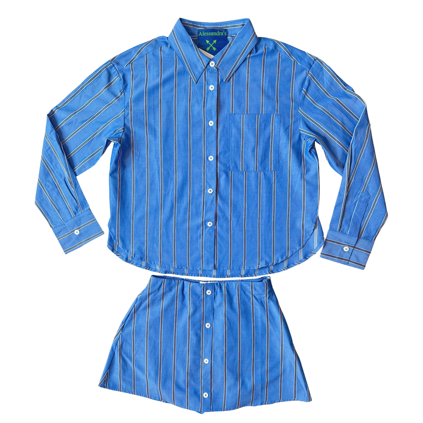 The Sporty Button-down Set