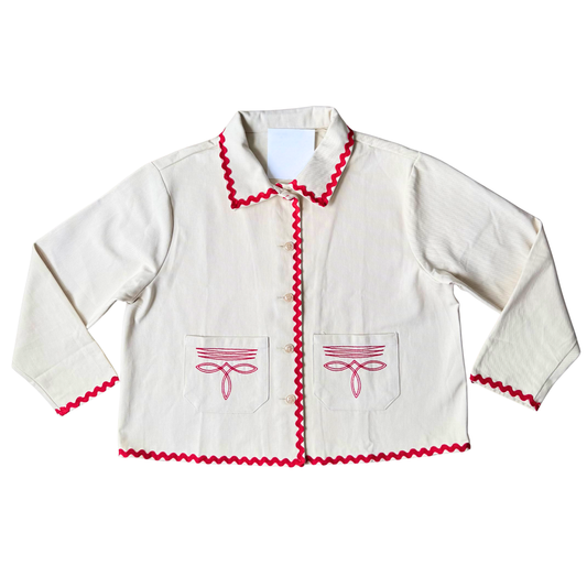 The Maison Ribbon Trim Jacket