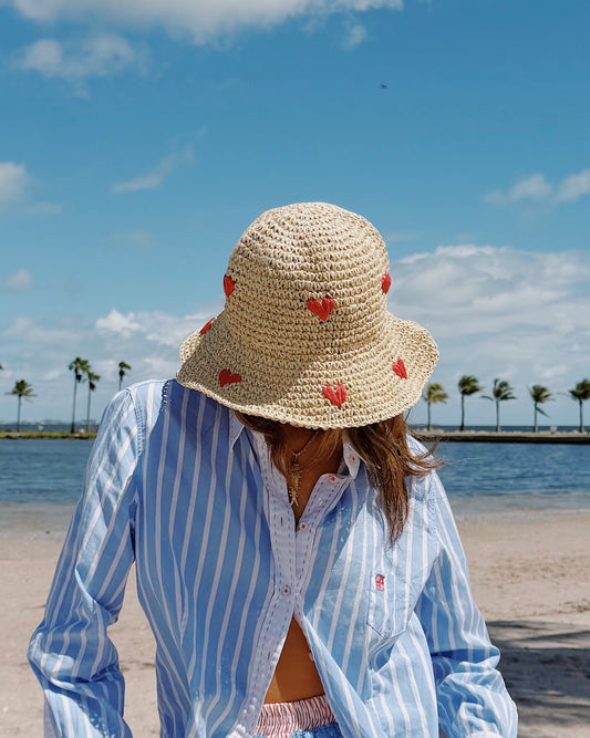 Woven Heart Hat