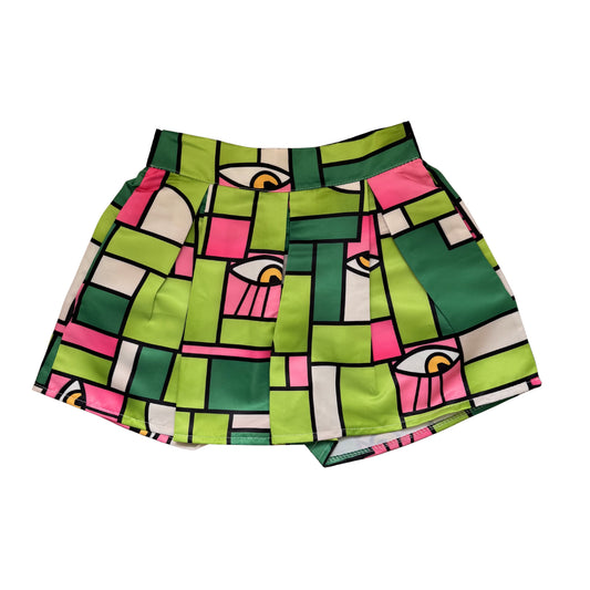 The Pink Silky Eye Skort