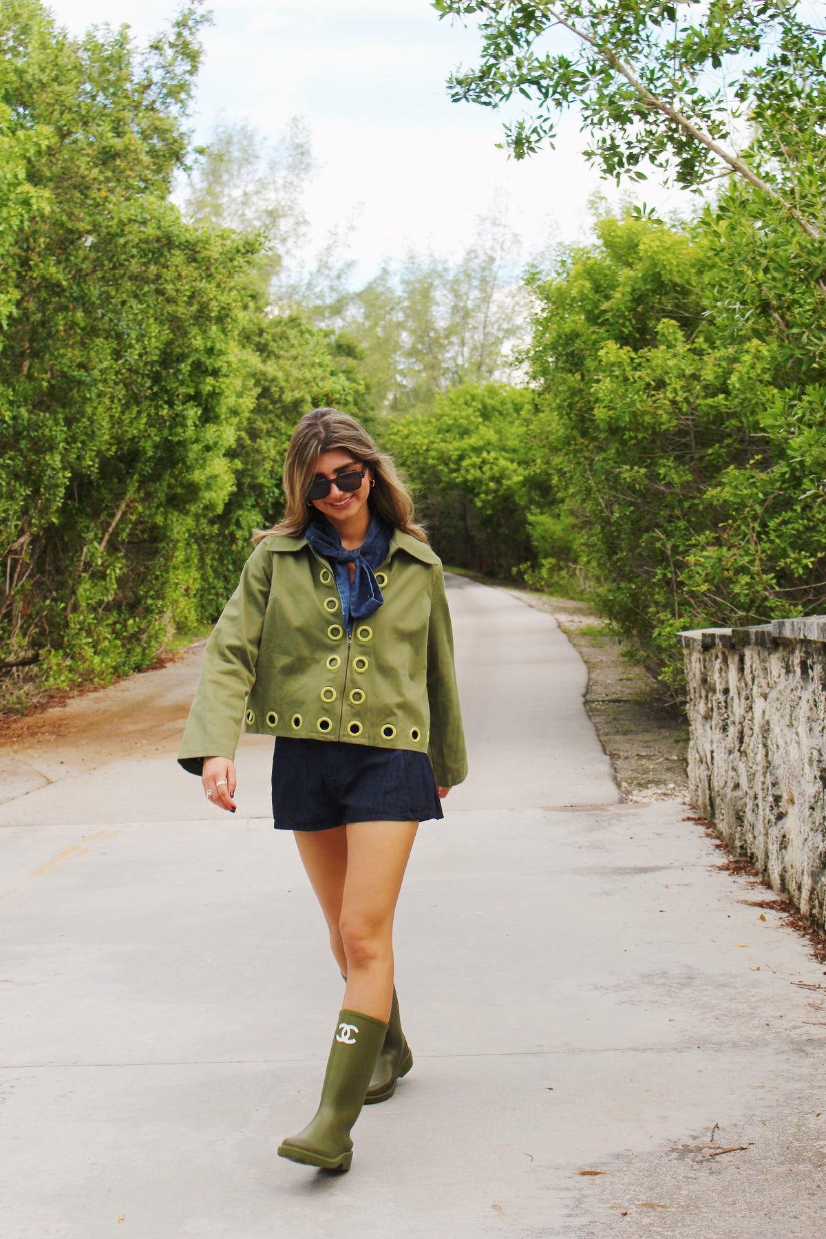 The Mod Olive Grommet Jacket