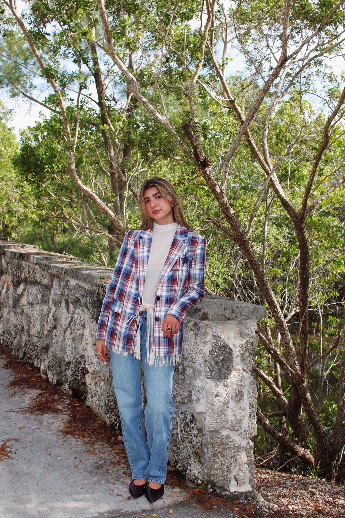 The Stellar Plaid Blazer