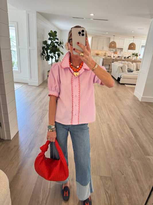 The Scarlet Woven Bag