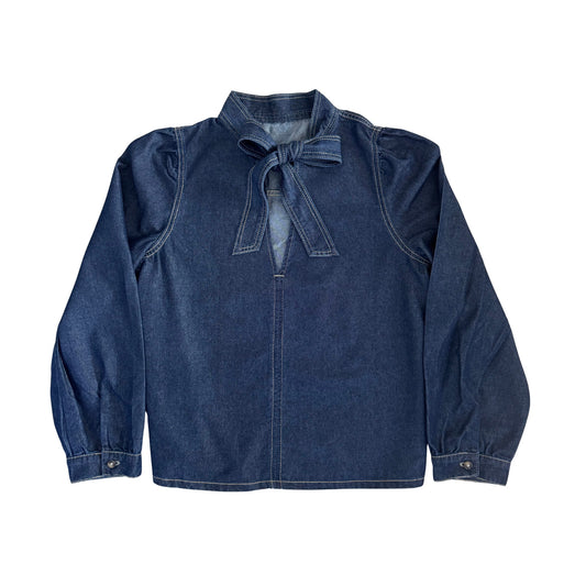 The Denim Saddle Top