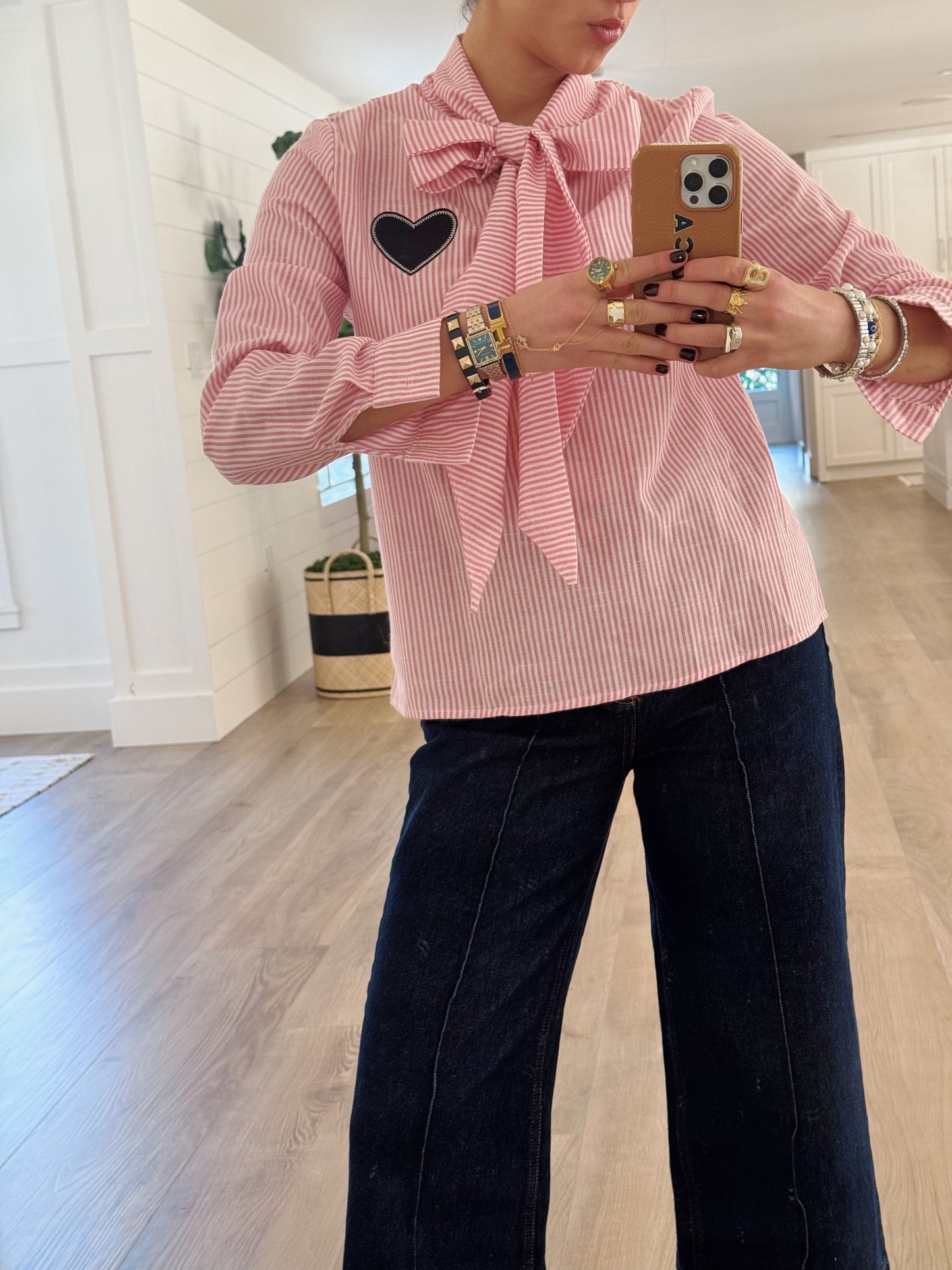 The Preppy Pink Bow Blouse