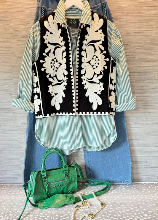 The Green Gleam Blouse