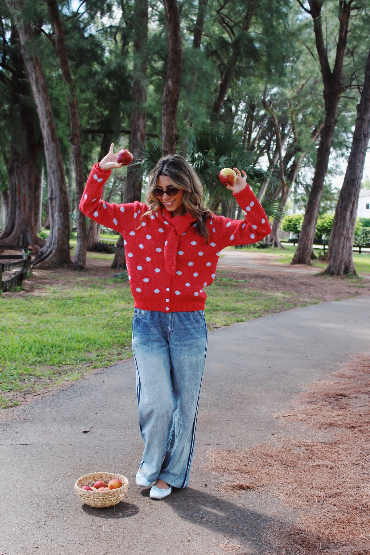 Polka Dot Picnic Cardigan