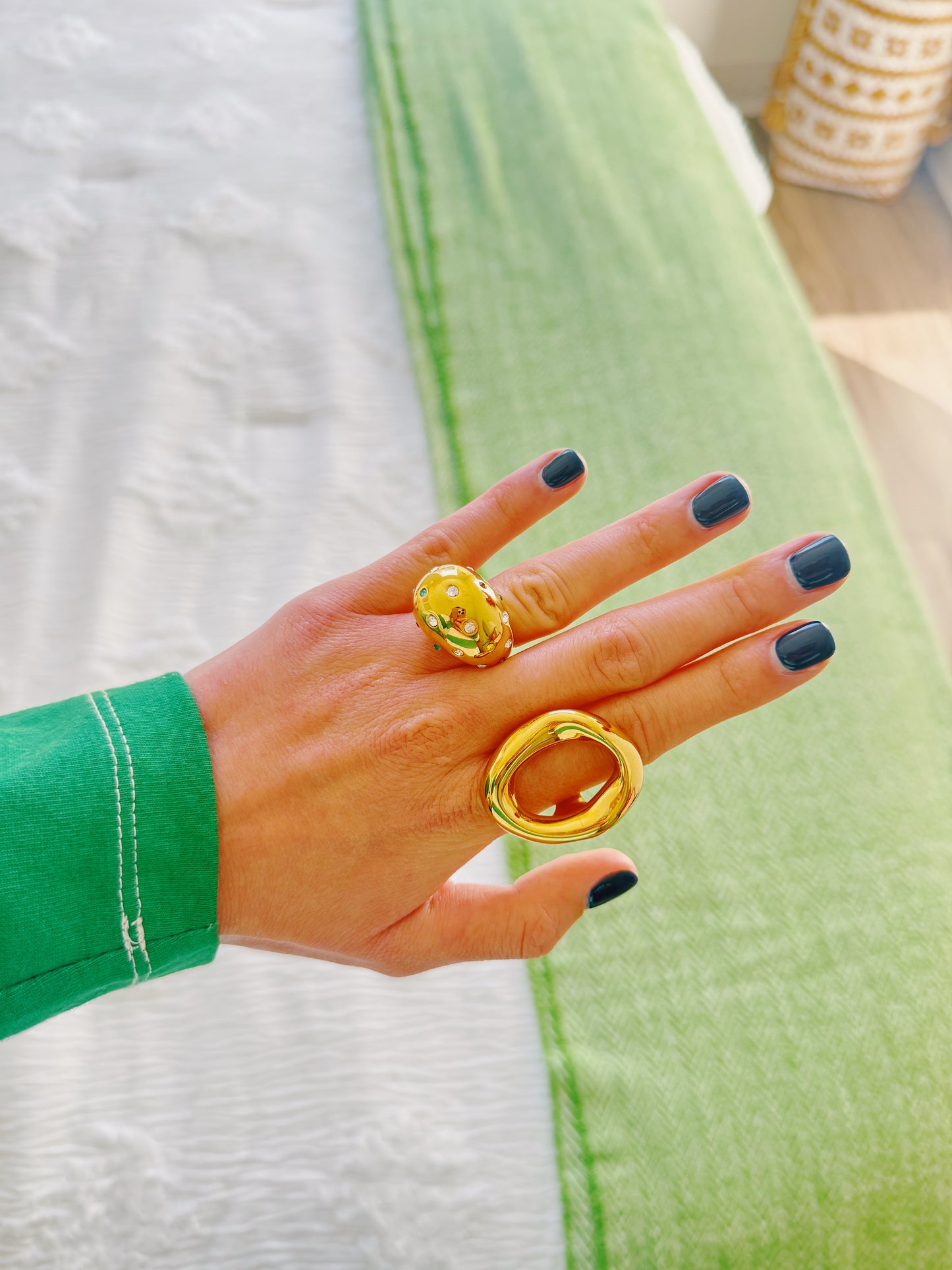 The Bold Gold Oval Ring