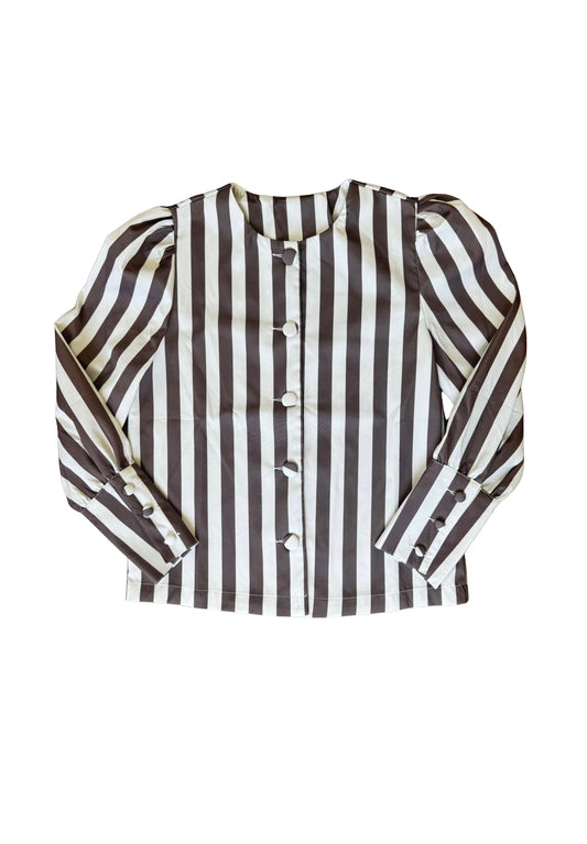 The Strada Mocha Blouse