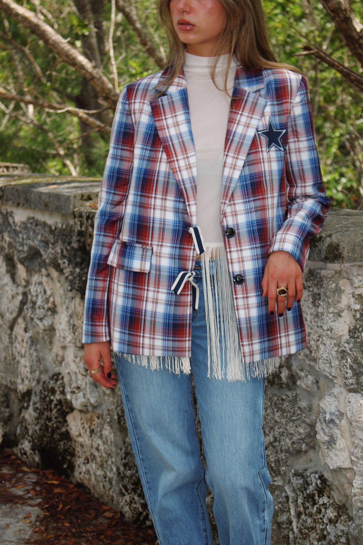 The Stellar Plaid Blazer