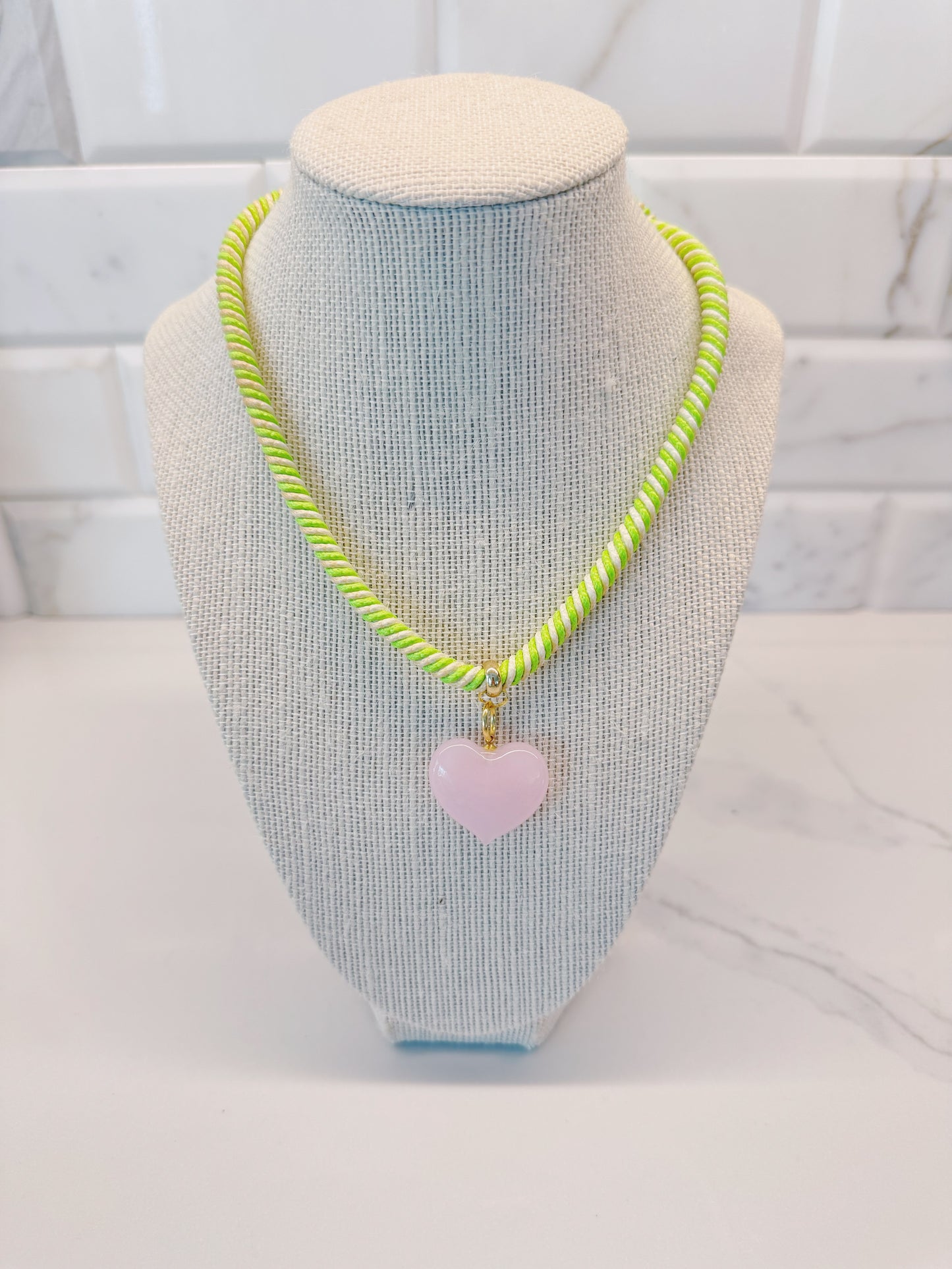 Candy Hearts Rope Necklace