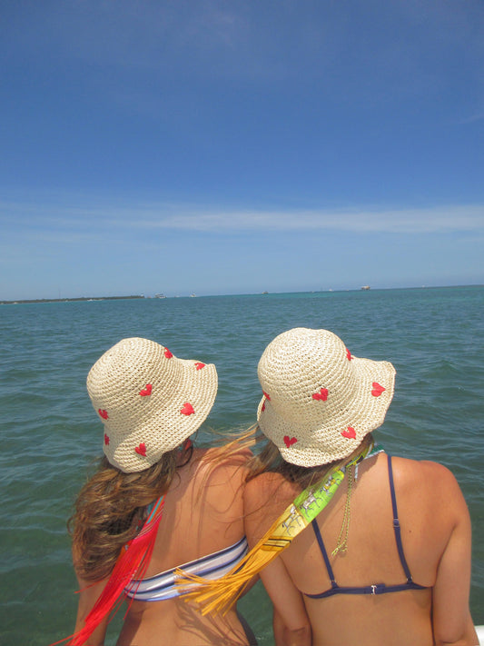 Woven Heart Hat