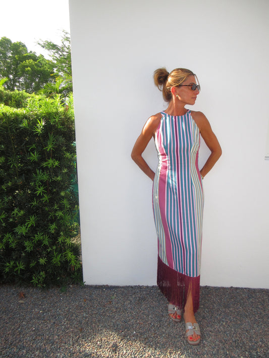 The Stripe & Fringe Dress