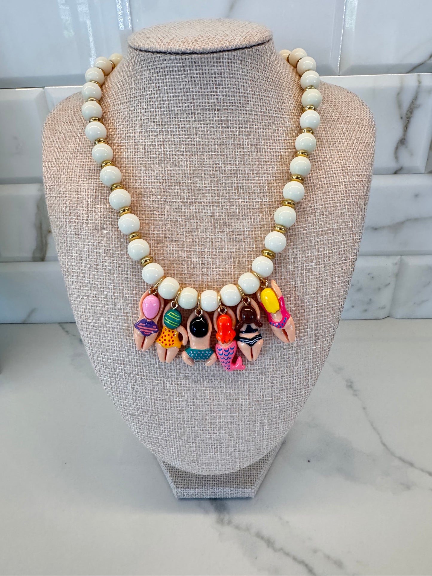 Beach Babes Charm Statement Necklace