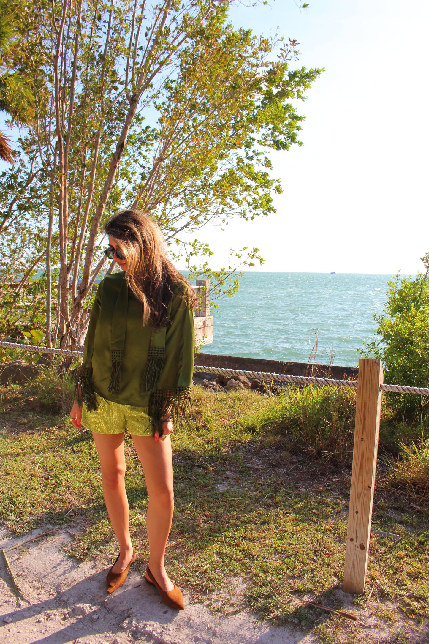 The Fringe Scarf Blouse