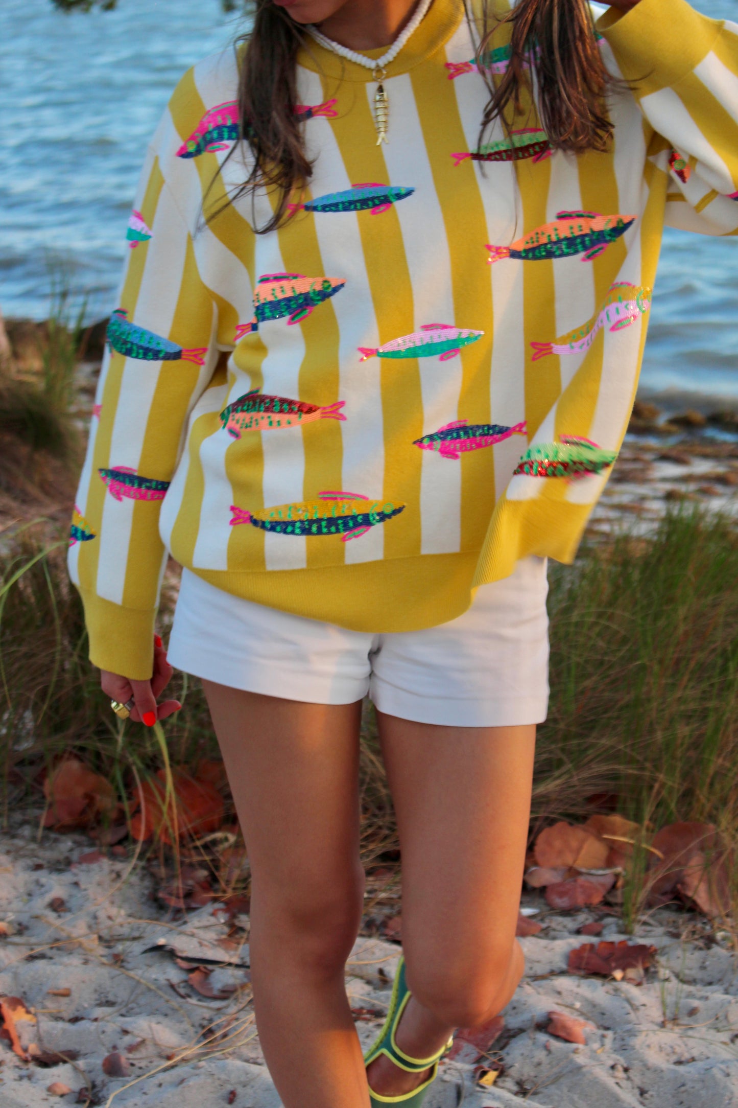 Queen of Sparkles Fish Sweater