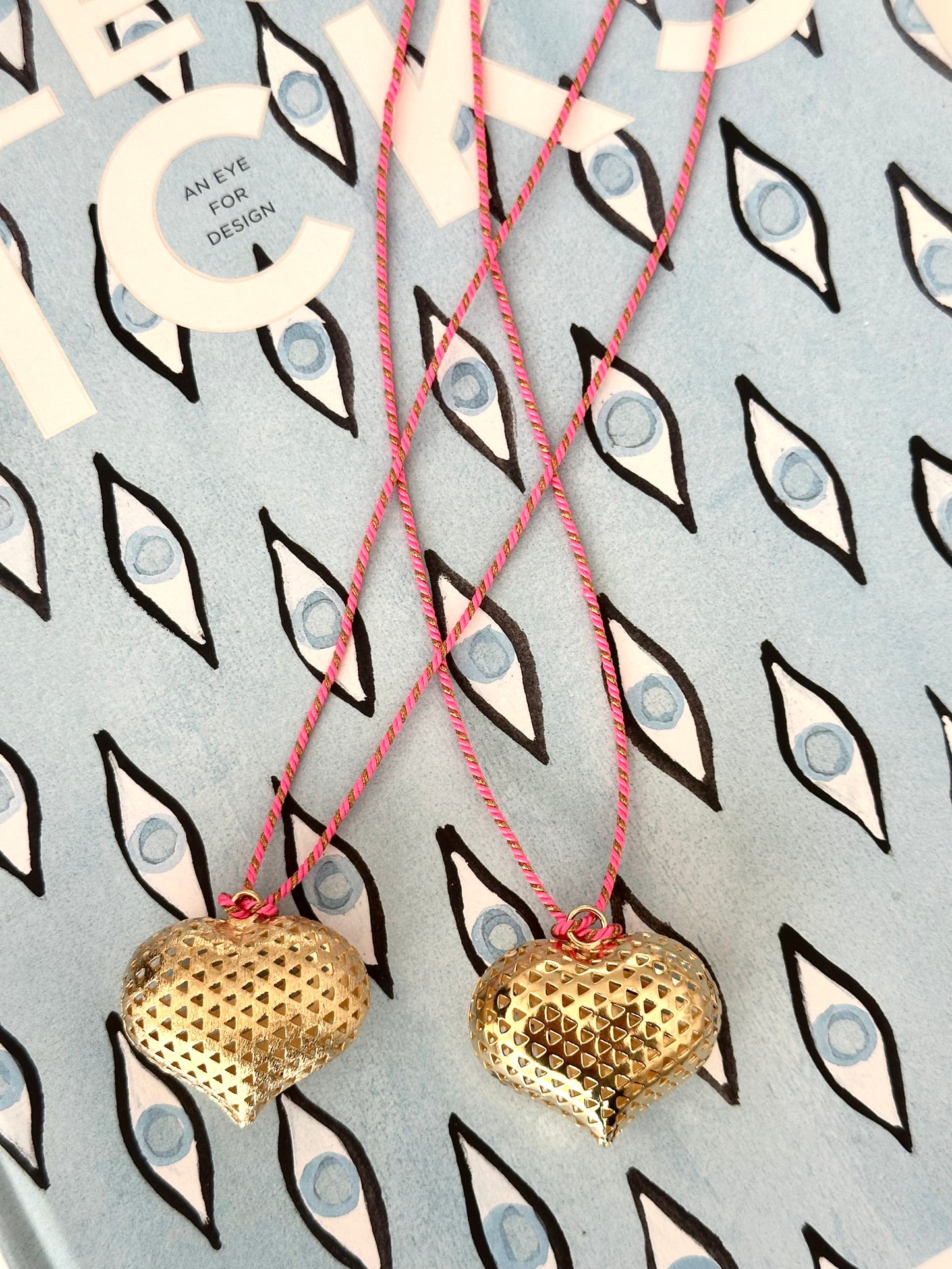 The Honeycomb Heart Necklace