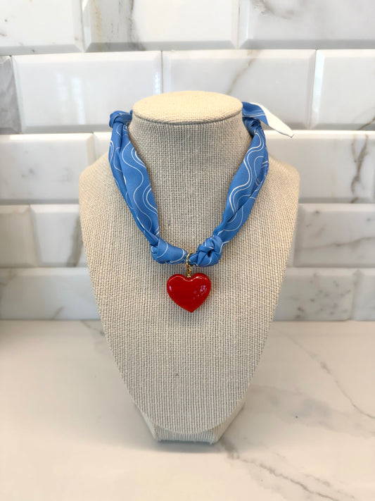 The Coastal Heart Scarf Necklace