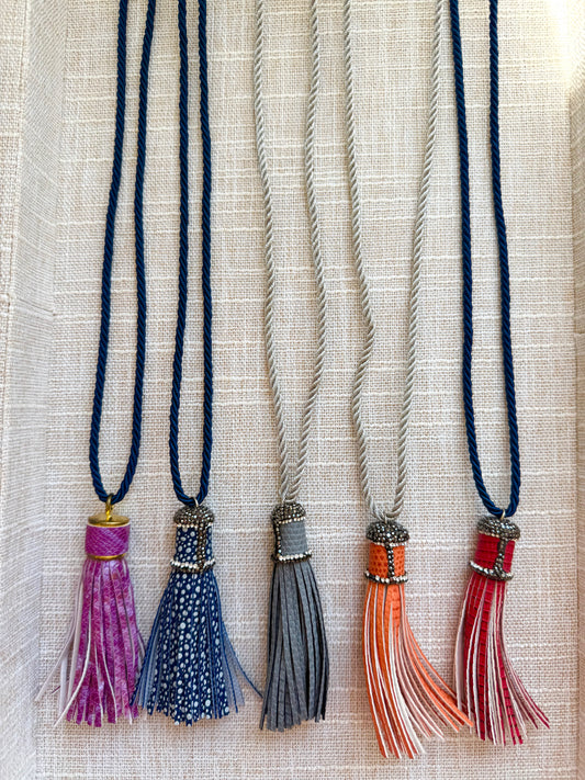 Luxe Tassel Cord Necklace