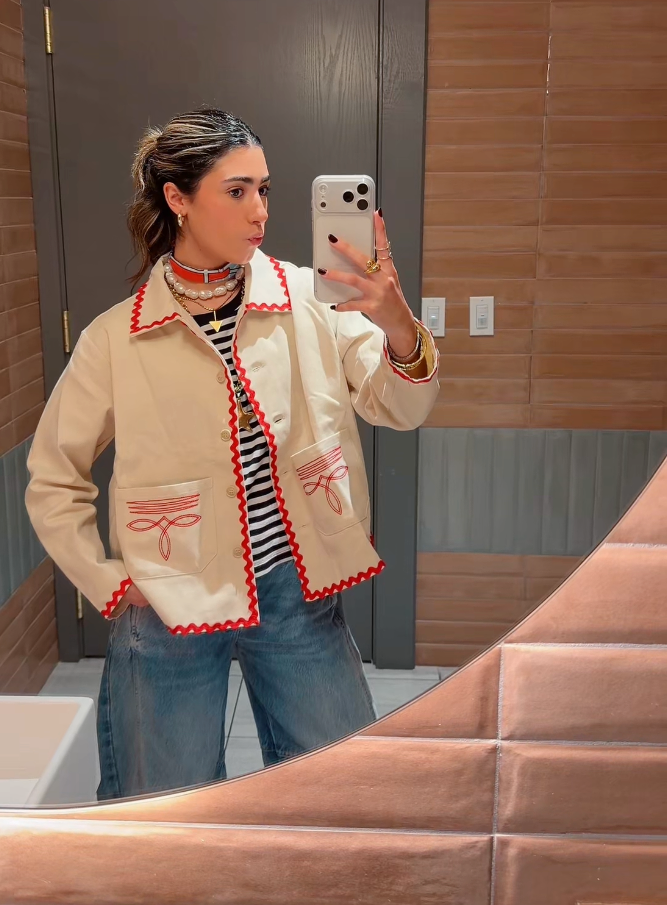 The Maison Ribbon Trim Jacket